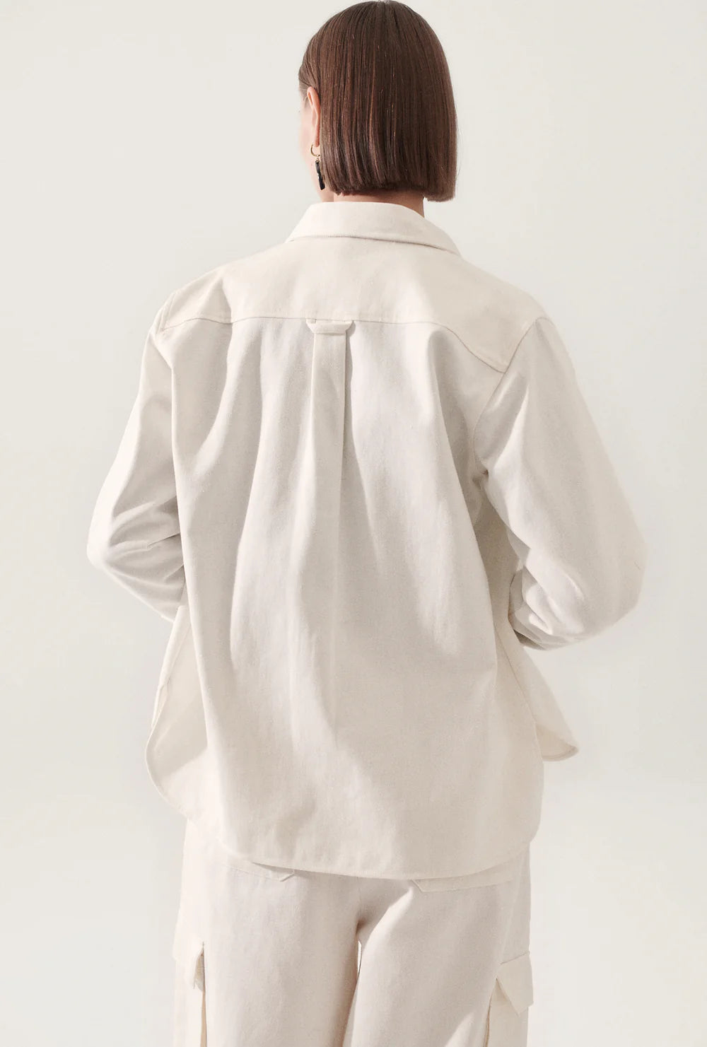 Silk Laundry - Canvas Overshirt Milk