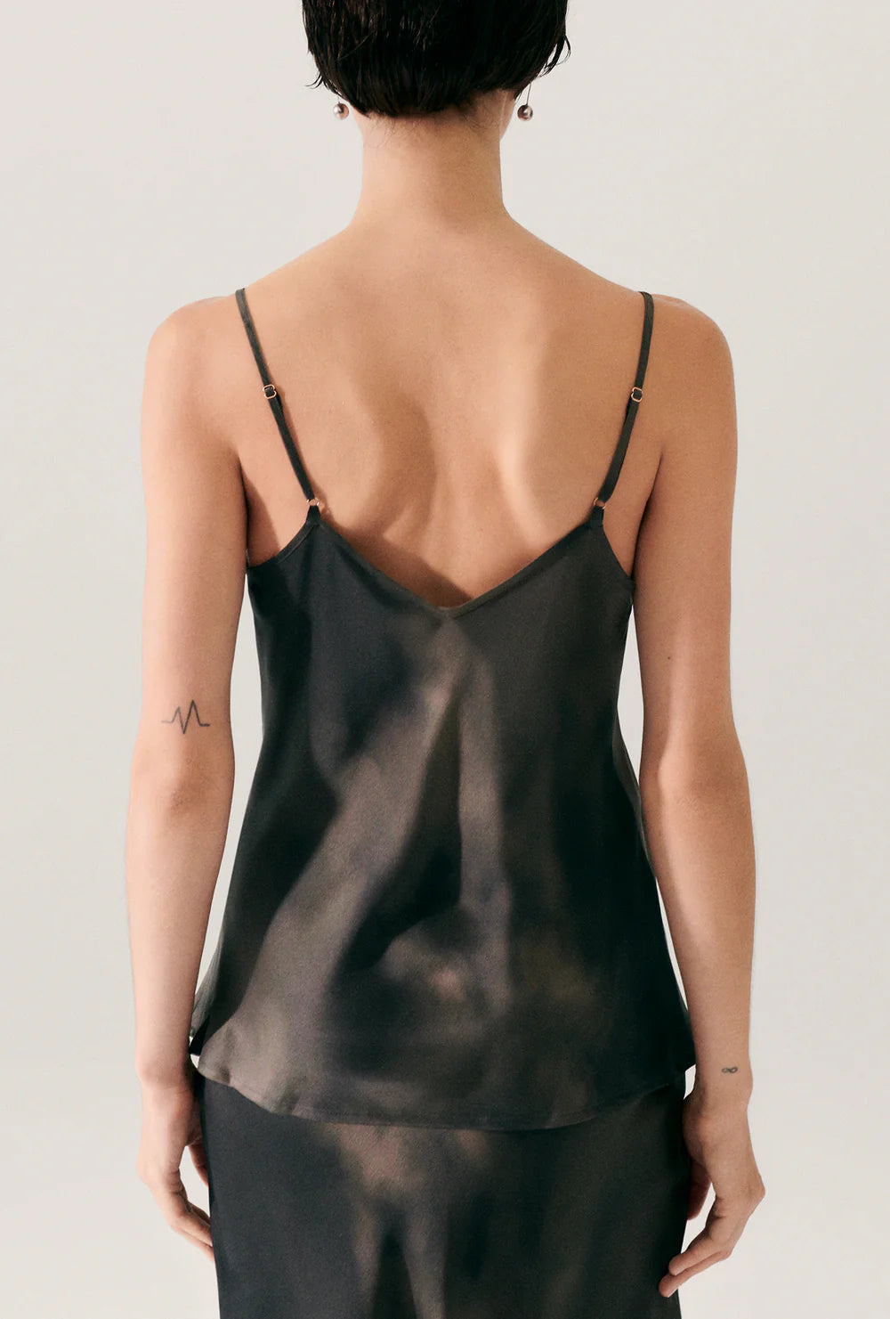 Silk Laundry - Bias Cut Cami Smoke