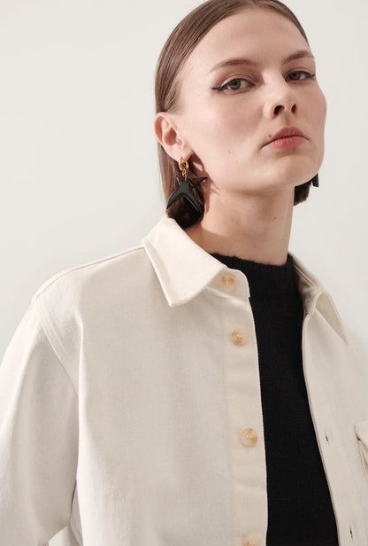 Silk Laundry - Canvas Overshirt Milk