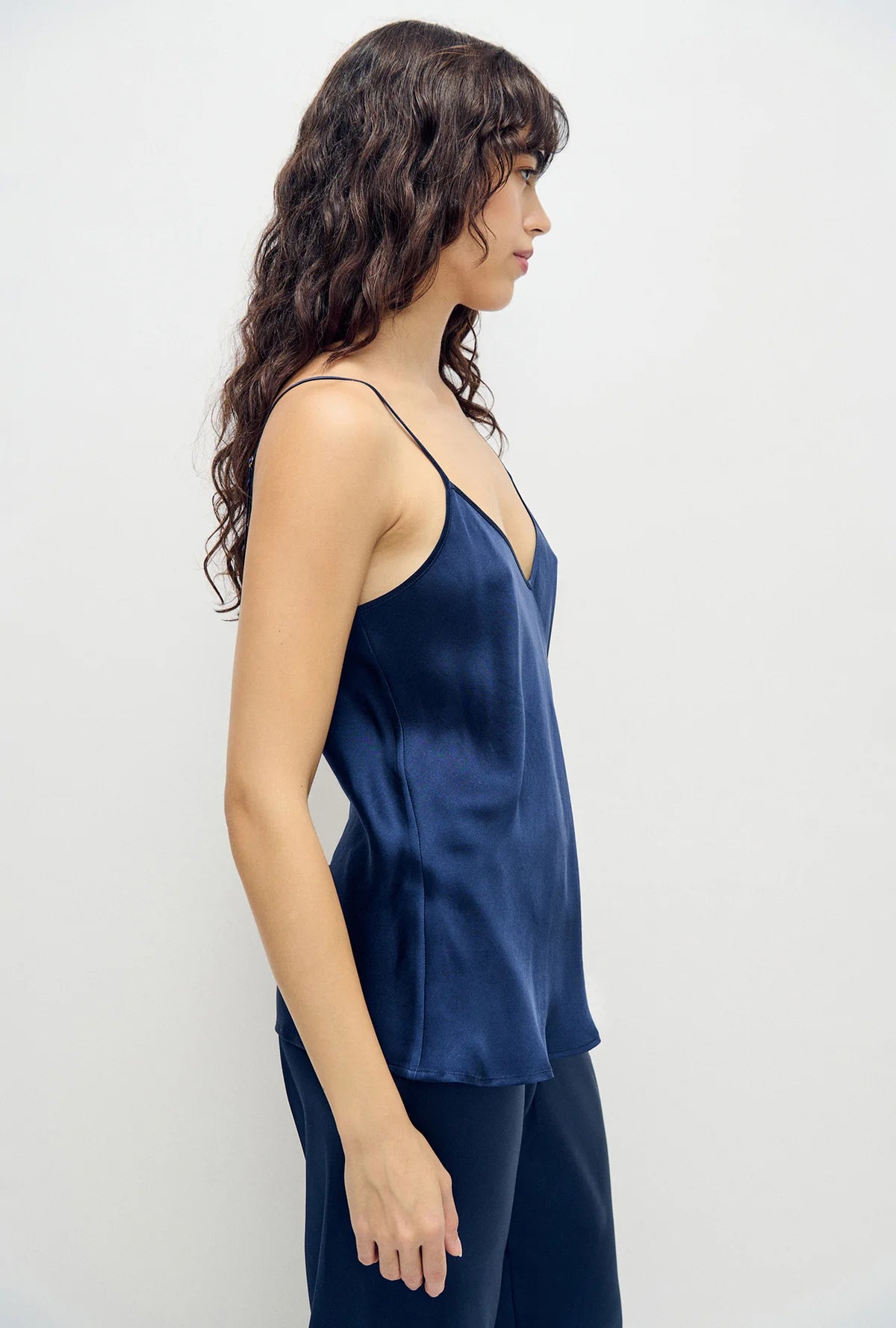 Silk Laundry - Bias Cut Cami - Midnight