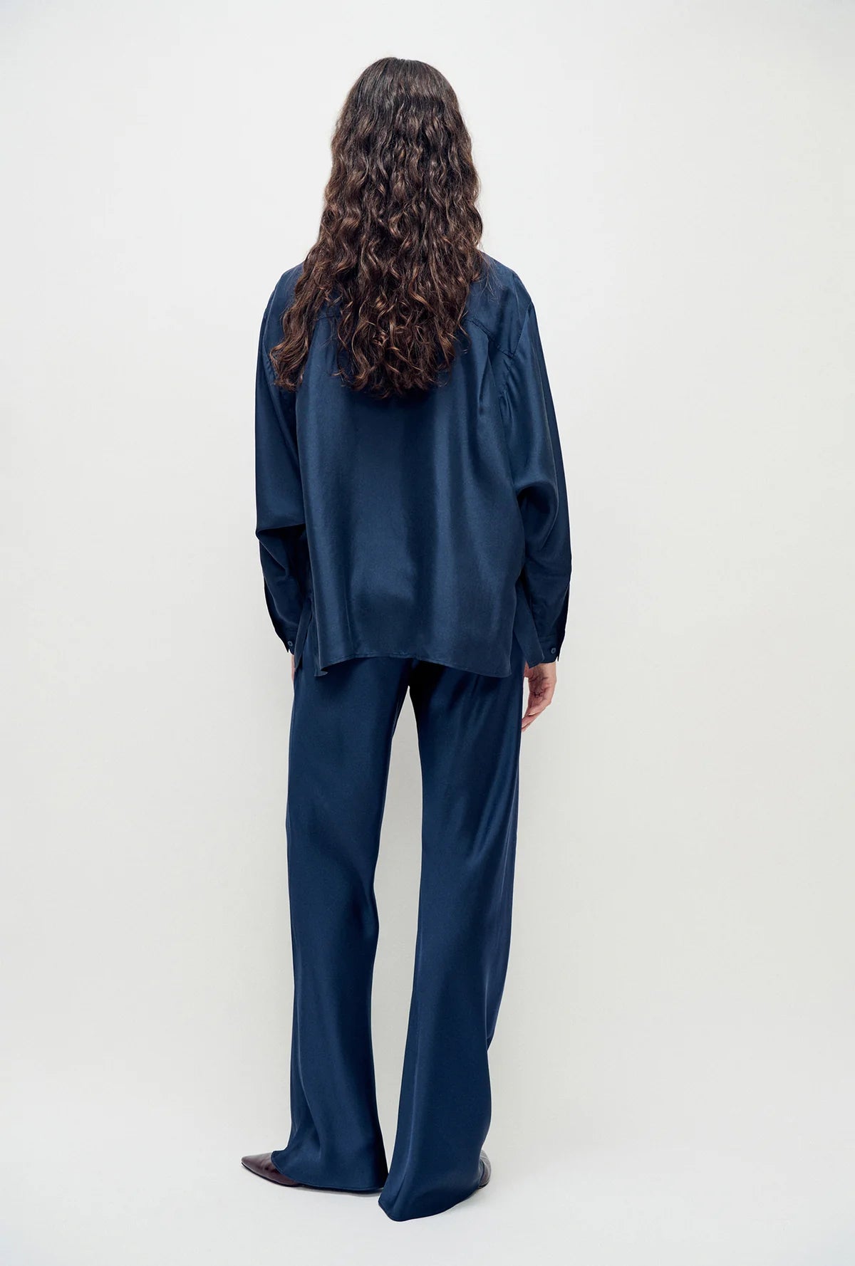 Silk Laundry - Bias Cut Pants - Midnight