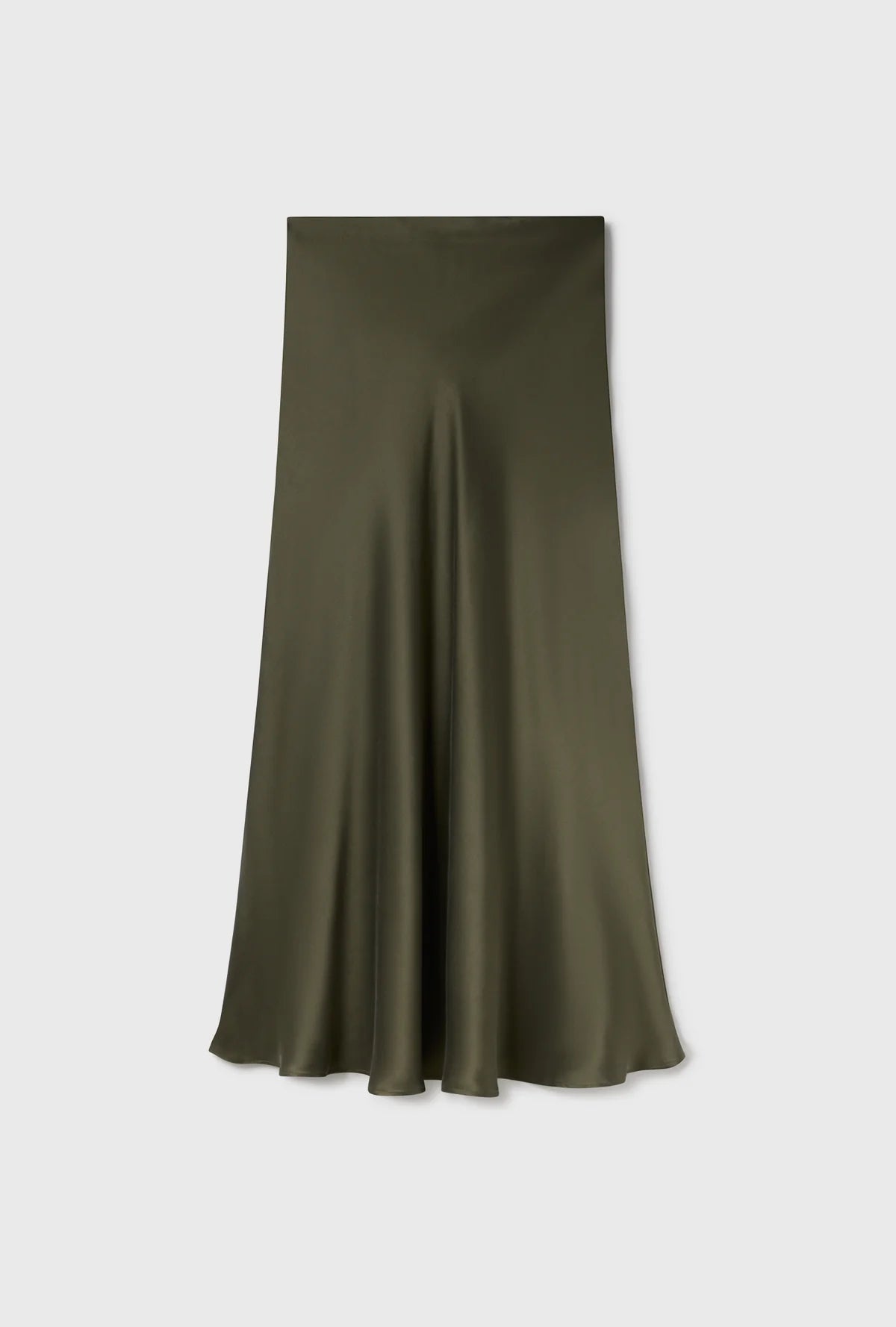 Silk Laundry - Bias Cut Skirt - Pine