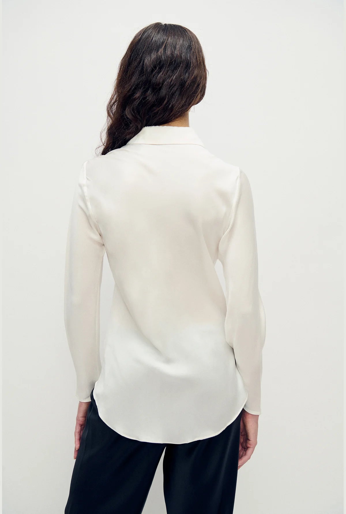 Silk Laundry - Bias Cut Shirt - White