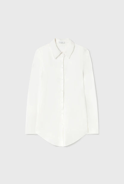 Silk Laundry - Bias Cut Shirt - White