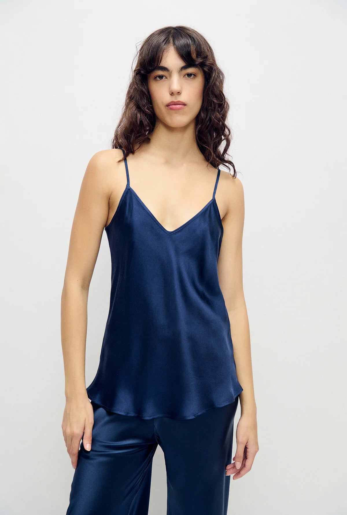 Silk Laundry - Bias Cut Cami - Midnight