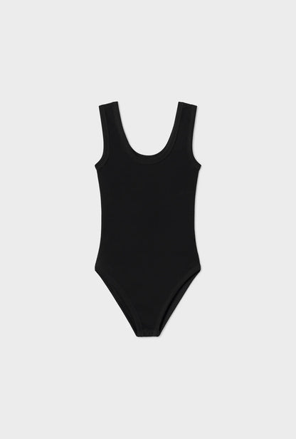 Silk Laundry - Bodysuit Tank - Black