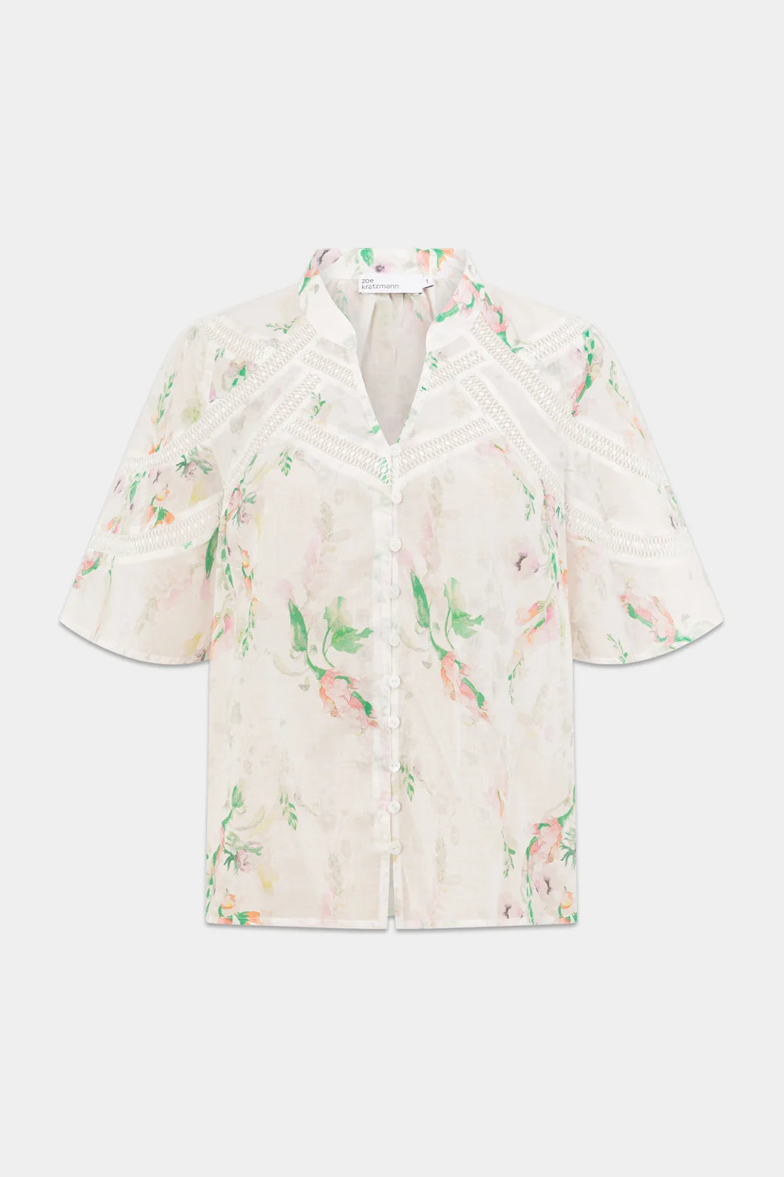 ZOE KRATZMANN - PULSE TOP - PAINTERLY BLOOM