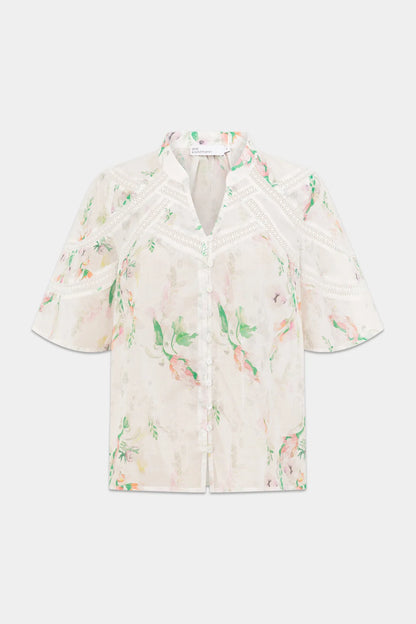 ZOE KRATZMANN - PULSE TOP - PAINTERLY BLOOM