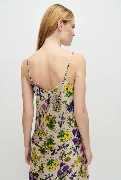 SILK LAUNDRY - BIAS CUT CAMI - ENDANGERED FLOWERS