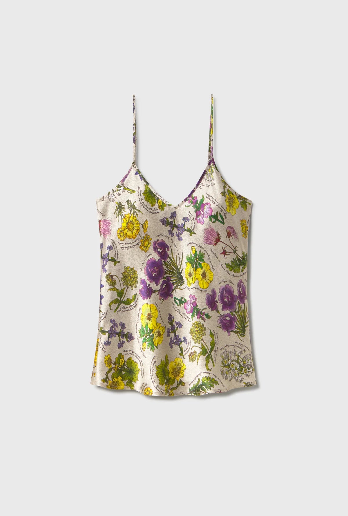 SILK LAUNDRY - BIAS CUT CAMI - ENDANGERED FLOWERS