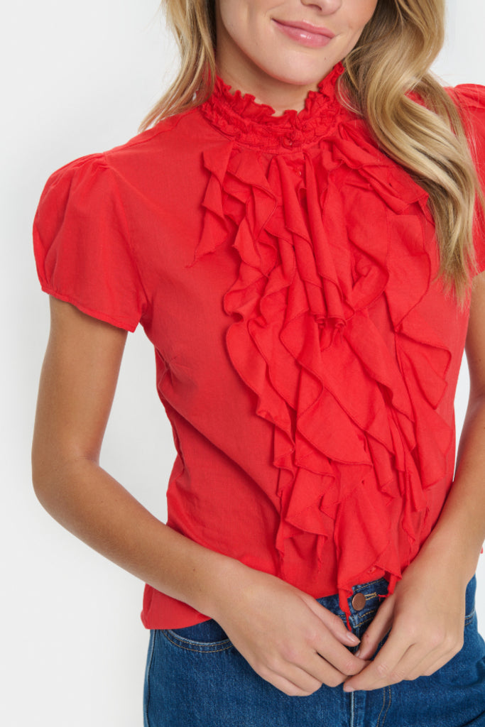 Saint Tropez - Tilli SZ SS Shirt - Flame Scarlet
