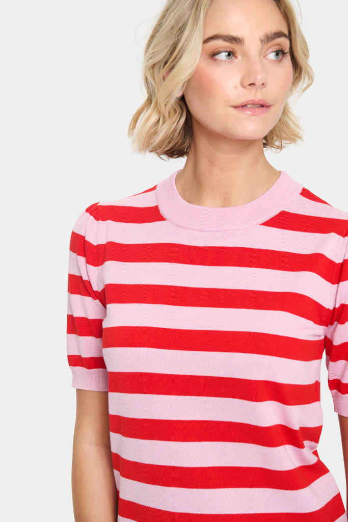 Saint Tropez - Mila SZ SS Block Stripe Pullover