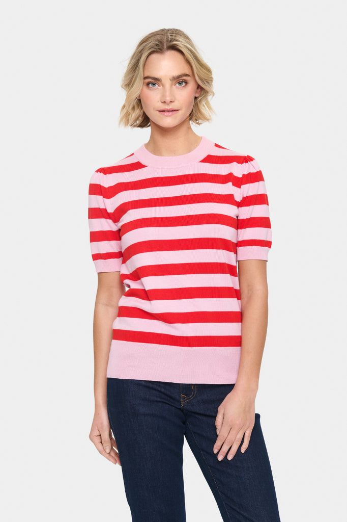 Saint Tropez - Mila SZ SS Block Stripe Pullover