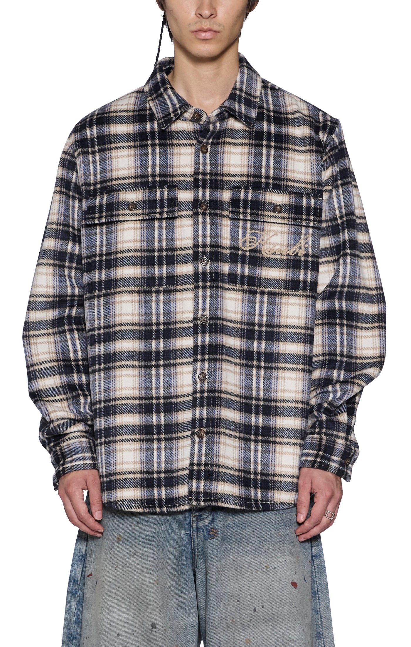 Ksubi - Signed Rosebowl Long Sleeve Shirt K-Dip Blue