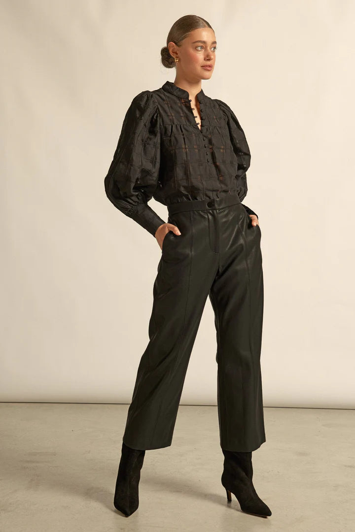 Zoe Kratzmann - Vista Top - Black Check