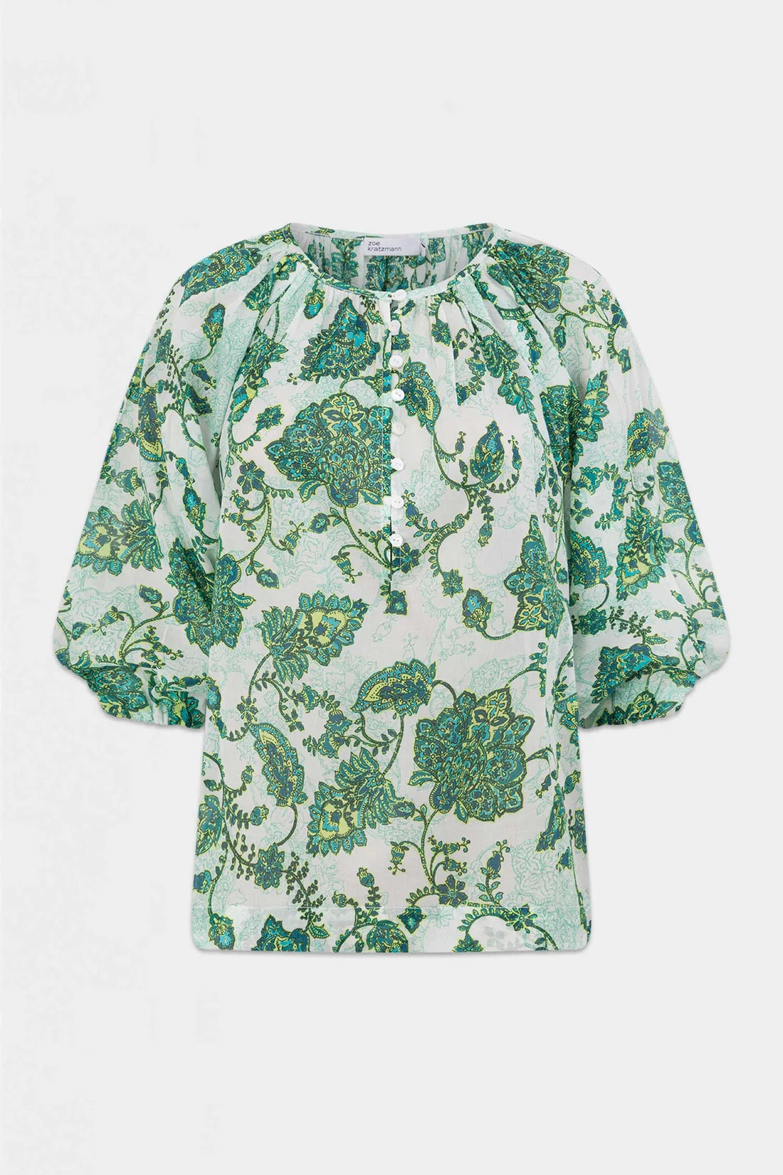 Zoe Kratzmann - Vow Top - Garden Paisley