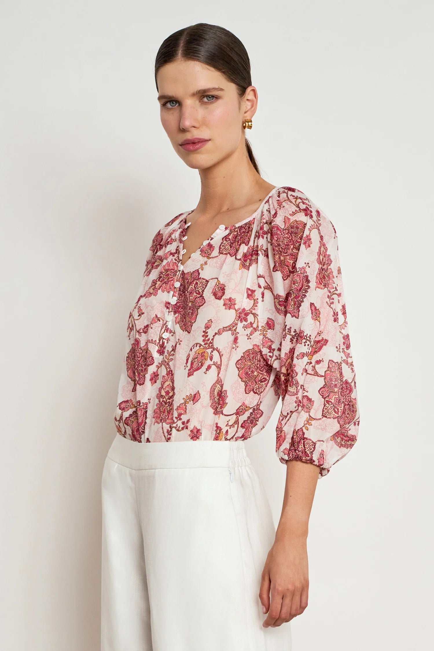 Zoe Kratzmann - Vow Top - Rose Paisley