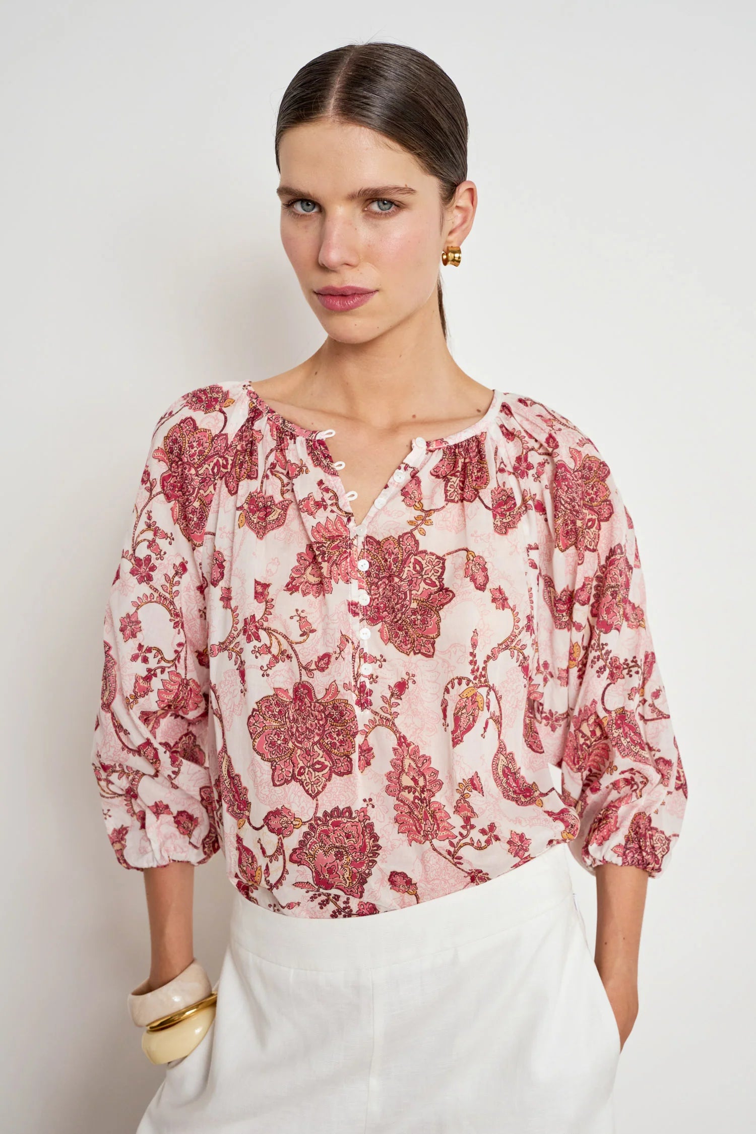 Zoe Kratzmann - Vow Top - Rose Paisley