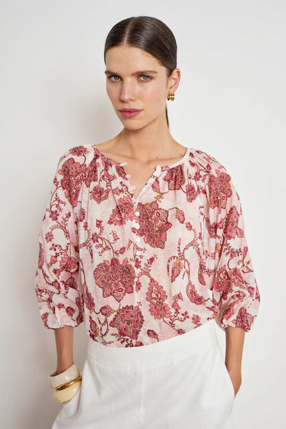Zoe Kratzmann - Vow Top - Rose Paisley