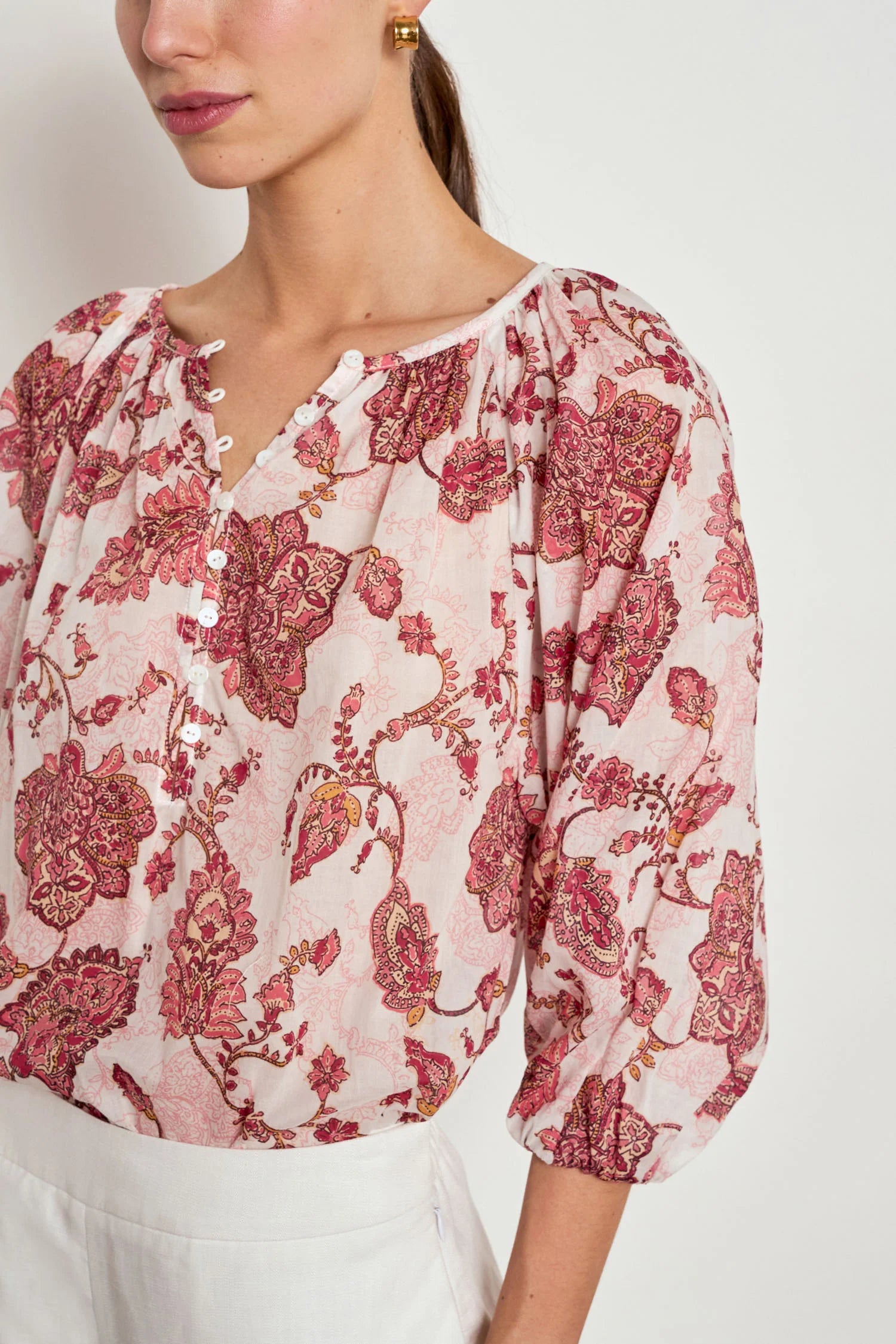 Zoe Kratzmann - Vow Top - Rose Paisley