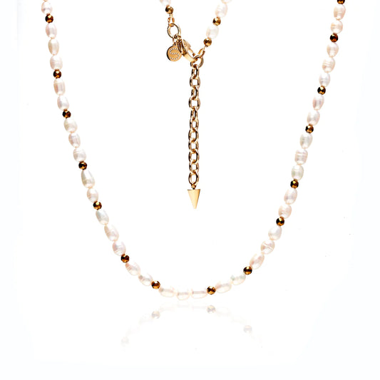 La Mer/Necklace/Pearl+Gold