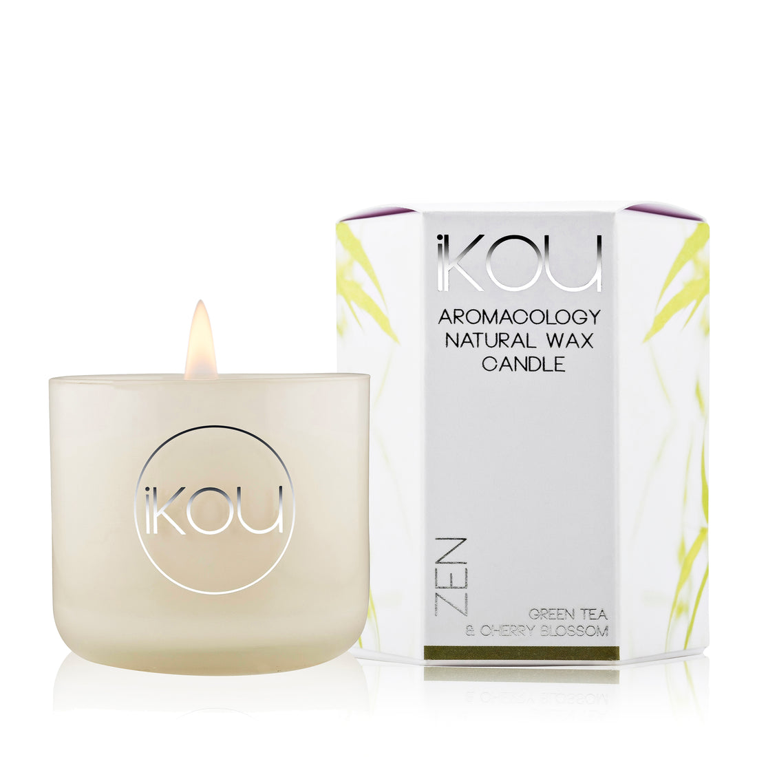 iKOU Glass Candle ZEN Natural Wax